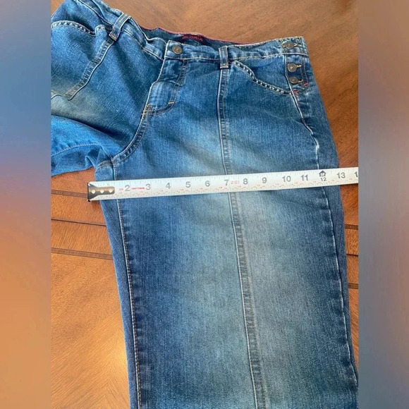 Vintage Y2K Gloria Flare Wide Leg Bell High Rise Jeans Faded Wash Hippie 12 EUC - Picture 15 of 16